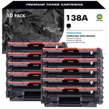 10PK W1380A Toner with Chip For HP 138A LaserJet Pro 3001dw 3001fdw MFP 3101fdw picture