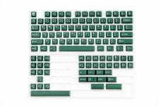 114-Key Emerald Green Keycaps Cherry Profile ABS Double Shot ANSI Mechanical picture