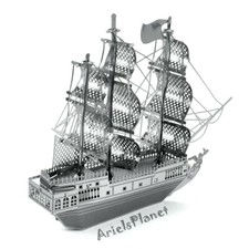 Disney Parks Fascinations Metal Earth  -  The Black Pearl  -  3D Steel Model Kit picture