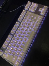 DROP ctrl White Mechanical Keyboard With LED And Cherry Silver Switches picture