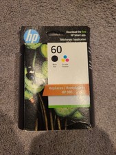 HP 60 Original Ink Cartridge - Black and Tri-Color Brand New Exp 8/2024 New picture