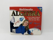 Multimedia Algebra Windows PC CD-ROM Learn High School Algebra Fun Fast Easy Way picture