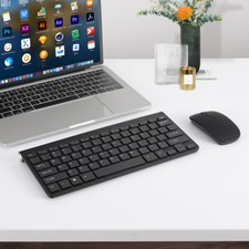 Mini Wireless Keyboard And Mouse Set 2.4G Ultra-Thin For Mac Apple PC Computer picture
