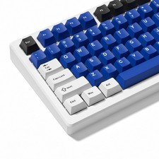 PBT Custom Blue Keycaps Set Mechanical Keyboard Replacement Caps picture