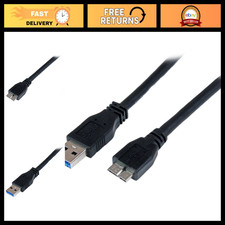 3ft USB 5Gbps Cable USB-A to Micro-B Male M/M High-Speed Data Transfer Black picture