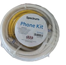 Spectrum Phone EZ Connect Kit Jumpers & Splitter model# PCTPLK2 New & Sealed picture