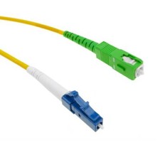 3m LC/UPC-SC/APC Simplex 9/125 OS2 Singlemode Fiber Patch Cable OFNR Yellow 10FT picture