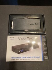 VisionTek VT1000 Universal Dual HD USB 3.0 Docking Station- 901147 - Used picture
