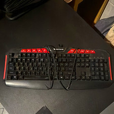 iBUYPOWER IBP-ARES M1-KB Gaming Keyboard USB Wired Multimedia Black/Red picture