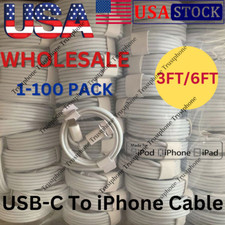 Wholesale Lot Fast Charger PD USB C/Type-C Cable For iPhone 14 13 12 11 XS XR 8 picture