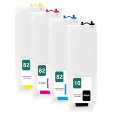 10 82 One Time Chip Cartridge Empty Refillable Ink Cartridge for HP 500 800 picture