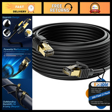 High-Speed Cat 7 Ethernet Cable 300FT, SFTP 10Gbps RJ45 Network Cord, OD-6.0mm picture