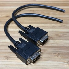 2x 8in VGA Male Pigtail Cable DB15 HD15 picture