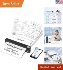 Compact Bluetooth Thermal Printer - Ink-Free Printing for Documents & Images picture