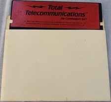 Total Telecommunications For Commodore 64 TeleLearning Systems 5 1/4 Floppy Disk picture