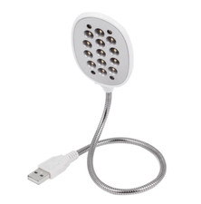 LZY Home Desktop Portable Flexible USB 13 Super LED Computer Light White picture