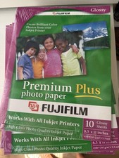Fujifilm Premium Plus Glossy Photo Paper 8.5x11 Inkjet 10 Sheets/Pack  picture