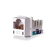 HUBBELL PREMISE WIRING HXJ6W Jack,White,Cat6,Rj45 3TY72 picture