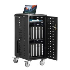 VEVOR Charging Cart Mobile Locking Charging Cart 20 Devices for Laptop & Tablet picture