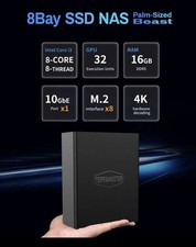 TerraMaster 8-Bay All-SSD NAS Network Attached Storage 10GbE TOS 6 Black picture