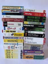 Vintage Computer Software Program Lot on Floppy Disc New Factory Sealed Big Box picture