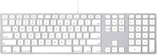 Apple Aluminium Wired USB Keyboard with Numeric Keypad A1243 MB110LL/B - Grade C picture
