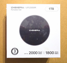 DIGIERA LPS2000M 1TB Portable External SSD USB 3.2 Gen 2x2 Type-C Black picture
