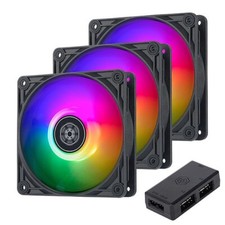 Silverstone SST-VS120B-ARGB-3PK Performance Enhanced 120mm ARGB PWM Fan (3 Pack) picture
