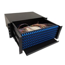144 cores SC 19'' Rack Mount FTTH ODF 4U Cold Roll Steel Fiber Optic Patch Panel picture