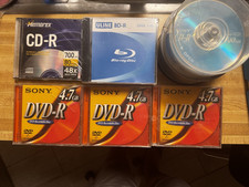 SONY DVD-R Pack 4.7 GB SONY CD-R Compact disc 4 ULINE BD-R 25GB 1-4X picture
