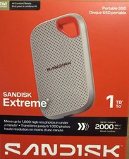  SanDisk Portable Extreme Portable SSD 1TB SSD SDSSDE7W-1T00AW25 (BRAND NEW) picture
