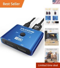 Ultra HD DisplayPort Splitter with One-Button Switching for Seamless Viewing picture