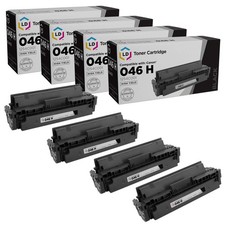 LD Replacement Toner Cartridge for Canon 046H 1254C001 High Yield (Black, 4-Pk) picture