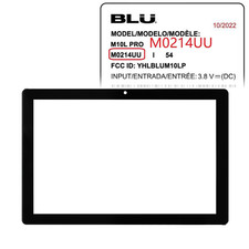 Digitizer Touch Screen Glass Panel For BLU M10L PRO M0214UU M0215UU / M10L PLUS picture