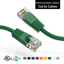 4Ft CAT5E UTP Ethernet Network Booted Cable Green picture