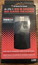 4-IN-1 SD & Micro SD Card Reader Supports up to 256GB Stealth Cam New TRAIL PICS picture