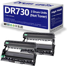 DR730 Drum Unit Compatible Replacement for Brother DR-730 DR760 Tn760 Drum 2 Pac picture