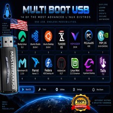 14-IN-1 MULTI BOOT LINUX USB Most Advanced Linux Distribution Collection 2026 picture