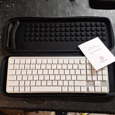 Hexgears X-1 Mechanical Keyboard RGB Bluetooth No Cable With Case White Keys picture