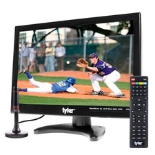 14 Inch LCD Monitor TV, 1080P, Rechargeable, HDMI, USB, RCA Inputs picture
