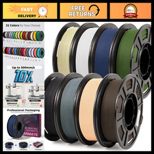 8 Colors Matte PLA Filament Bundle 250g Each, 30-300mm/s for 3D Printing picture