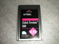 TDK DF5660 Global Freedom Class 5660 V.90 PCMCIA Card Modem PN C6800013 01 picture