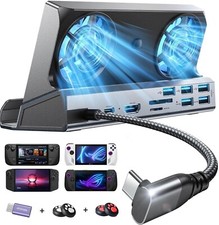 10-IN-1 Docking Station for Steam Deck OLED&ROG Ally X&Legion Go, Dual Cooling F picture