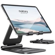 Nulaxy Aluminum Dual Foldable iPad Stand, Fully Adjustable Desktop Tablet Hol... picture