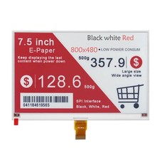 7.5-inch FPC-8612 e-paper ink display for Raspberry Pi Pico red/black/white picture