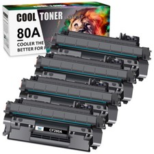 4PK CF280A 80A Toner for HP LaserJet Pro 400 MFP M425dn M425dw M401dw High Yield picture