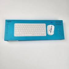 Rapoo 9010M Wireless Keyboard Mouse Combo Bluetooth 2.4GHz White OB picture