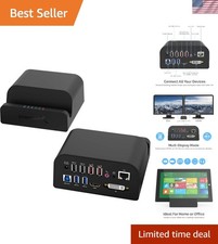 Universally Compatible Docking Station with 7 Ports & 120W Power - Black Edition picture