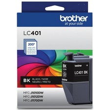 Brother Genuine LC401BK Standard Yield Black Ink Cartridge for Sale Genuine picture