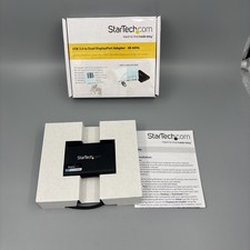 StarTech USB 3.0 to Dual DisplayPort Adapter 4K 60Hz Monitor Disply USB32DP24K60 picture